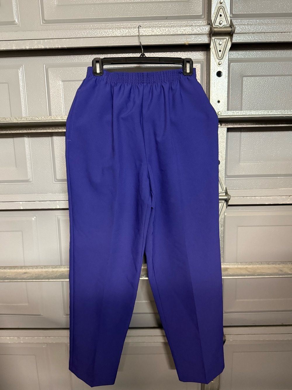 Women’s Purple Elastic-Waist Dress Trouser Pants S PETITE - Picture 8 of 8